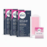 VEET Ready-To-Use Wax Strips – Self-Care Ritual for Smooth Legs, At-Home Hair Removal Spa Experience