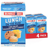 Bumble Bee Tuna Salad Lunch Kit for Kids School Lunchbox, Shelf Ready to Eat Snack with Crackers, Peaches, and Cookie