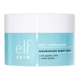 e.l.f. SKIN Holy Hydration! Night Cream – Clean-Lined Skincare Jar for Uncluttered Vanity, Simple Overnight Hydration