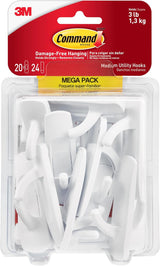 Command Medium Utility Hook Mega Pack – Thoughtful Housewarming Gift for New Homeowners and Renters