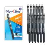 Paper Mate InkJoy Gel Pens 0.5mm Fine Point Black Ink – Sharp Note-Taking Companion for College Lectures and Office Meetings
