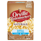 Orville Redenbacher's Naturals Simply Salted Microwave Popcorn – Kid-Friendly Movie Night Snack for Family Room, 6-Count 3.3 oz Bags