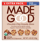 MadeGood Organic Granola Bites – Allergen-Safe School Snack for Children with Peanut and Tree Nut Allergies, 5-Pack