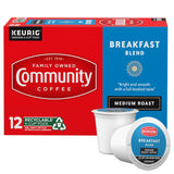 Community Coffee Breakfast Blend K-Cup Pods for Home Office Focus, Single-Serve Medium Roast