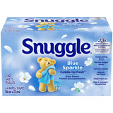 Snuggle Fabric Softener Dryer Sheets, Blue Sparkle Cuddle-Up Fresh, 230 Ct, Family-Safe Fabric Softener for Kids' Clothes and Nursery Linens