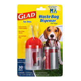 Glad for Pets Extra Large Waste Bags with Calming Fresh Lavender and Lemon Scents, Heavy Duty Pickup for Sensitive Owners