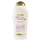 OGX Extra Creamy Ultra Moisture Lotion – Indulgent Coconut Oil Body Cream for High-End Vanity and Spa-Like Home Aesthetic