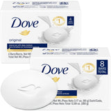 Dove Original Beauty Bar 8-Pack – Hypoallergenic Family Soap Safe for Kids and Sensitive Skin