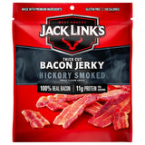 Jack Link's Bacon Jerky, Hickory Smoked – Soft Chewy Protein Snack for School Lunchboxes and Classroom Treats