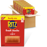 RITZ Original Crackers – Picnic Snack for Outdoor Dining, 8 Individually Wrapped Sleeves