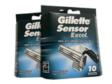 Gillette Sensor Excel Cartridges for Men – Clean Twin-Blade Refill for an Intentional Minimalist Bathroom