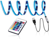 SMY RGB LED TV Backlight – Focus-Boosting Monitor Light Strip for Remote Work and Study Setup, USB 5V Bias Lighting for PC