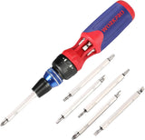 WORKPRO Compact Multi-Bit Screwdriver – Bicycle Repair EDC for Saddlebag and Handlebar Bag