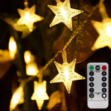 Homeleo Star Fairy Lights for Playroom & Nursery Decor, Battery Operated LED String Lights with 6H Timer