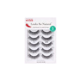 KISS Looks So Natural Lashes – 'Shy' 12mm Premium Lash Trio Pack for an Elevated At-Home Glam