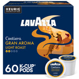 Lavazza Costiera Gran Aroma Premium Italian K-Cup Pods, Light Roast Coffee for Elegant Home Coffee Bar