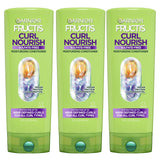 Garnier Fructis Curl Nourish Conditioner for Waves Curls and Coils, Frizz-Free 48HR Curl Definition for a Mindful Hair Care Routine, 21 Fl Oz