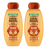 Garnier Whole Blends Honey Treasures Repairing Shampoo – Spa-Like Hair Repair Ritual with Royal Jelly and Propolis for Stress-Relieving Showers