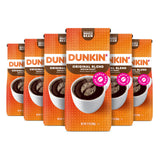 Dunkin' Original Blend Whole Bean Coffee – Birthday Gift for Coffee Loving Her, Medium Roast 18 oz Pack of 6