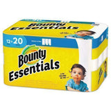 Bounty Essentials Select-A-Size Paper Towels – Clean White Sheets for Uncluttered Kitchens, 6 Pack