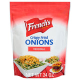 French's Original Crispy Fried Onions 24 oz – Family Favorite Topping for Kid-Approved Dinners