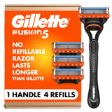 Gillette Fusion5 Razor – Fast, Irritation-Free Shaving to Start Your Day Right