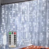 Ollny Curtain Lights 6.6x6.6ft – Cool-Touch LED Nursery Decor with Timer Auto Shutoff for Safe Kids Room Glow