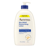 Aveeno Skin Relief Moisturizing Lotion – Streamlined Fragrance-Free Lotion for a Clean Bath and Linen Closet