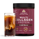 Ancient Nutrition Collagen Peptides with Probiotics – Wind-Down Supplement Ritual, Calming Evening Mix-In for Stress-Free Self-Care