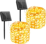 Brightown Solar String Lights – Cool-to-Touch Flameless LED Lights Safe Around Kids, Pets and Dry Christmas Trees