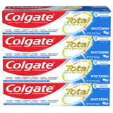 Colgate Total Whitening Toothpaste – All-in-One Morning Routine Toothpaste for Busy Professionals, 4-Pack