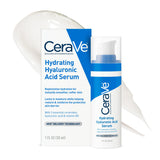 CeraVe Hyaluronic Acid Serum – Daily Hydrating Step for Mindful Morning Skincare Routine, Fragrance Free 1 oz