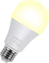 Aukora Motion Sensor Light Bulbs – Weather Friendly Dusk to Dawn Outdoor Lighting for Patio, Driveway and Garage Entry