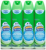 Scrubbing Bubbles Disinfectant Bathroom Cleaner Aromatherapy Lemon Foam for Self-Care Bath Time Ritual, 4-Pack Shower Spray