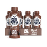 Core Power Protein Shake – Desk-Side High-Protein Breakfast Replacement for Busy Professionals, Chocolate 12 Pack