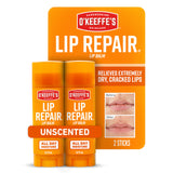 O'Keeffe's Lip Repair Unscented Stick - Single-Step Lip Care for the Capsule Bathroom