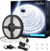 Olafus LED Strip Lights for Home Office Focus, Dimmable Daylight White Task Lighting for Study Desk Areas