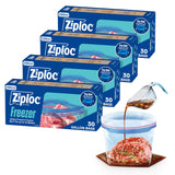 Ziploc Gallon Freezer Bags – Leak-Proof Grip n' Seal for Securely Storing Soups, Sauces, and Family Meals