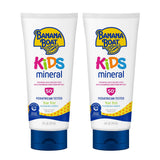 Banana Boat 100% Mineral Kids Sunscreen SPF 50 Twin Pack | Safe Daily Protection for Children's Sensitive Skin
