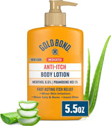 Gold Bond Medicated Anti-Itch Lotion – Soothing Eczema-Prone Skin Moisturizer for Nightly Bedtime Ritual, 5.5 oz