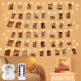 LECLSTAR Memory Photo Lights – Thoughtful Birthday Gift for Mom and Women, USB-Powered Hanging Picture Display for Bedroom
