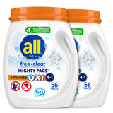 all Free Clear Mighty Pacs with OXI – Nursery and Kids Room Laundry for Tough Stains, Pediatrician Recommended, 56 Count