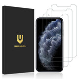UNBREAKcable Shatterproof Tempered Glass Screen Protector for iPhone 15 Pro Max 6.7" – 3-Pack 9H Drop Protection for Daily Commute and Gym Bag Safety
