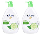 Dove Go Fresh Cucumber & Green Tea Body Wash – Clean Minimalist Shower Staple for Uncluttered Bathroom Storage