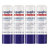 Aquaphor Lip Repair Stick with Jojoba Oil and Shea Butter – Family-Safe Lip Balm for Kids' Backpacks, 4-Pack