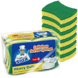 MR.SIGA Dual-Sided Dishwashing Sponge – Coordinated Two-Tone Cleaning Tool for Styled Kitchen Sinks