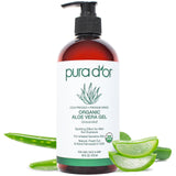 PURA D'OR USDA Certified Aloe Vera Gel – Travel Size Hydration for Camping Hiking and Patio Days
