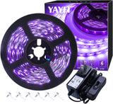 Led Black Light Strip Kit – Family-Friendly Blacklight for Nursery and Bedroom, Low-Heat No-Bulb LED Strip