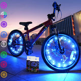 TINANA Waterproof Bike Spoke Lights for Children – Easy Wrap-On Wheel Lights for Park Paths and Driveways