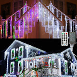 Brizled Color Changing Icicle Lights – Understated Warm White Decor, Clean Single-Mode Aesthetic String